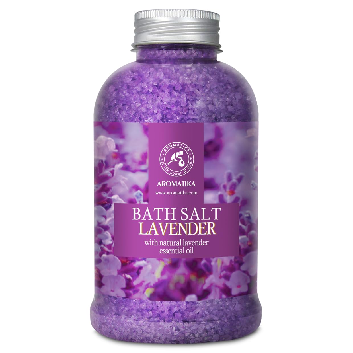 Lavender Bath Salt With Natural Essential Oil 21.16 Oz - Lavanda Salt 600g - Aromatherapy Salts for Relaxation