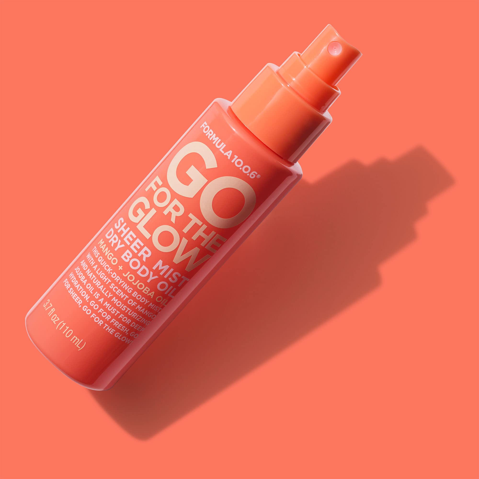 FORMULA 10.0.6 - Go for the Glow Dry Body Oil - Sheer Body Mist for Deep Hydration 3.7 fl oz (110ml)