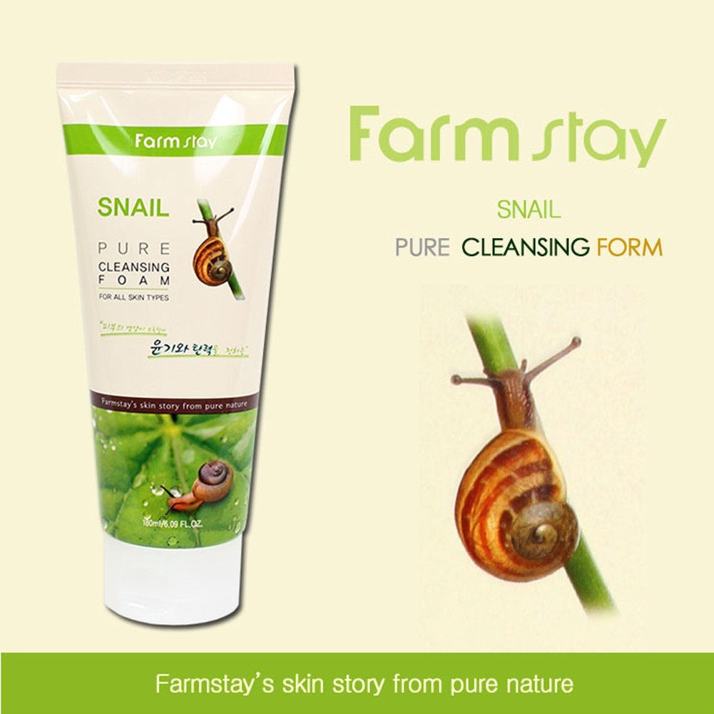Farm Stay Korean Pure Cleansing Foam - Snail [ 180ml.