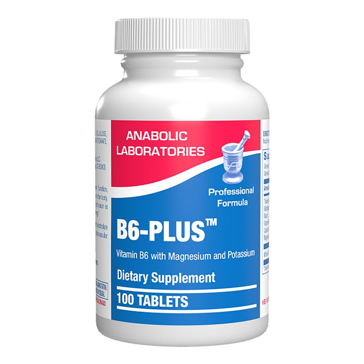 Calcium Magnesium B6 Supplement - Clinically Formulated Vitamin B6 50mg Complex for Energy Metabolism Krebs Cycle Heart Bone and Nerve Support with B1 B2 Niacin and Potassium (100 Servings)
