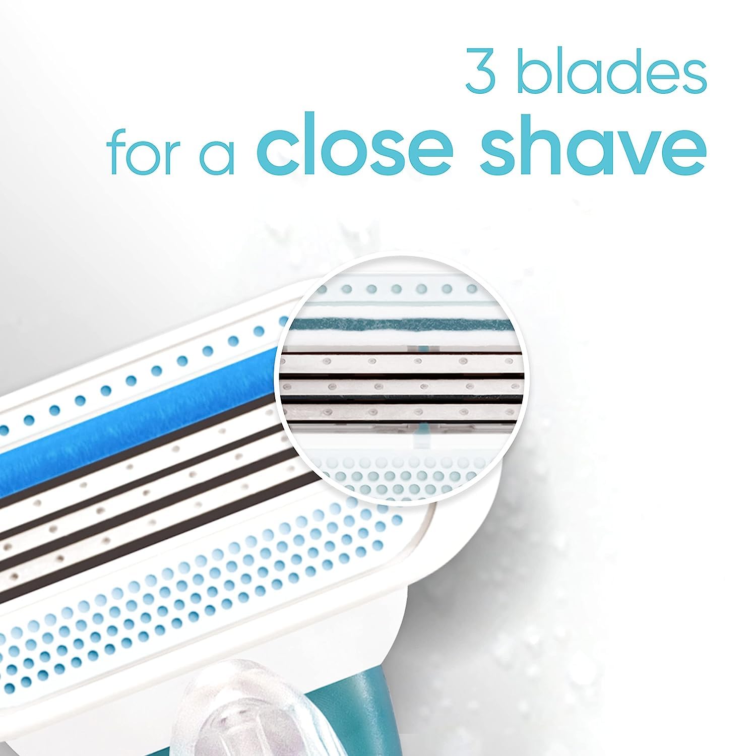 Gillette Venus Smooth Women's Razor Handle + 6 Refills with Soft-Grip Gel Handle