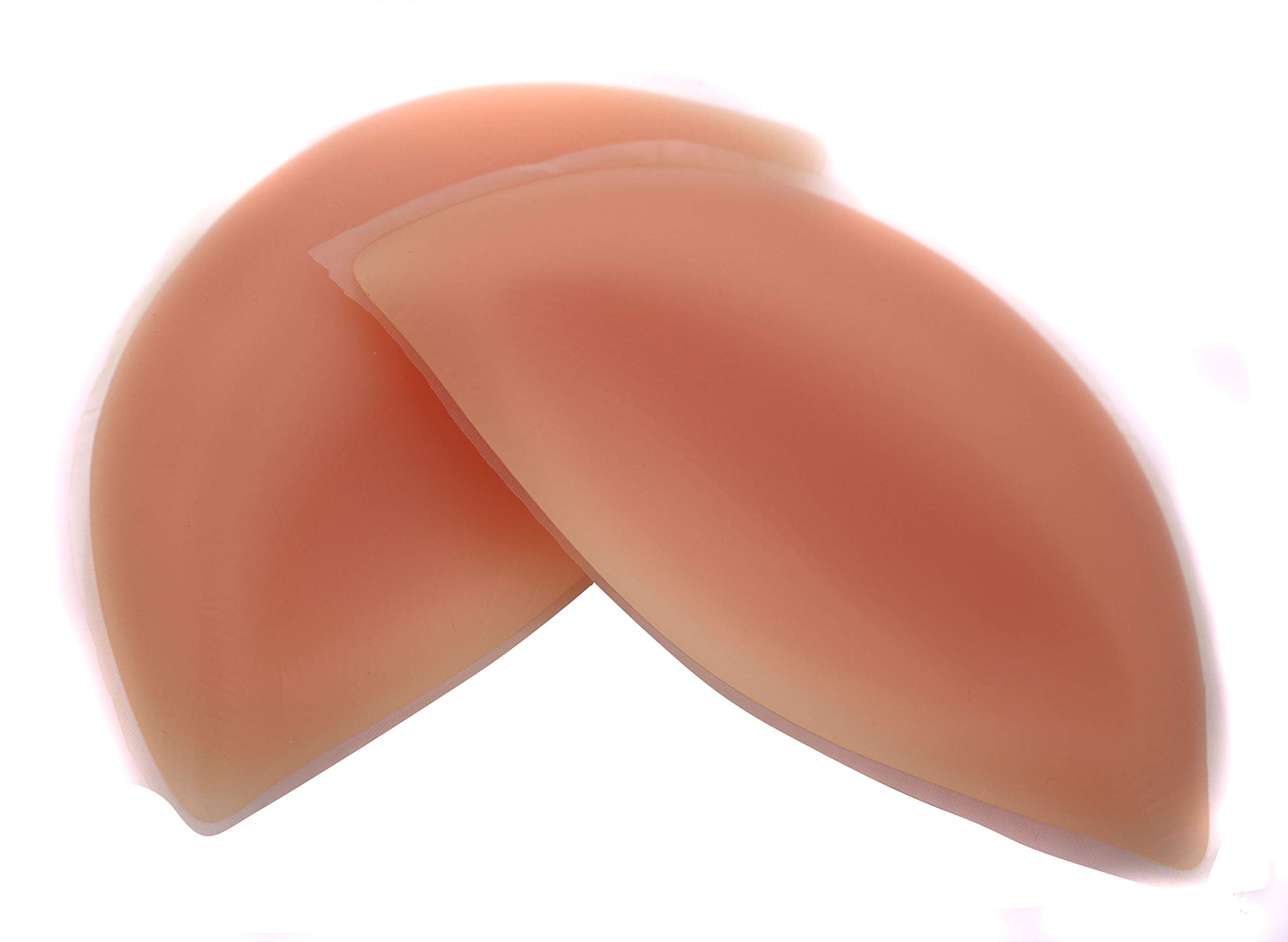 1Pair(2PCS) Reusable Waterproof Adhesive Silicone Invisible Breast Push-up Gel Bra Inserts Breast Enhancer Pads for Women Girl and Lady