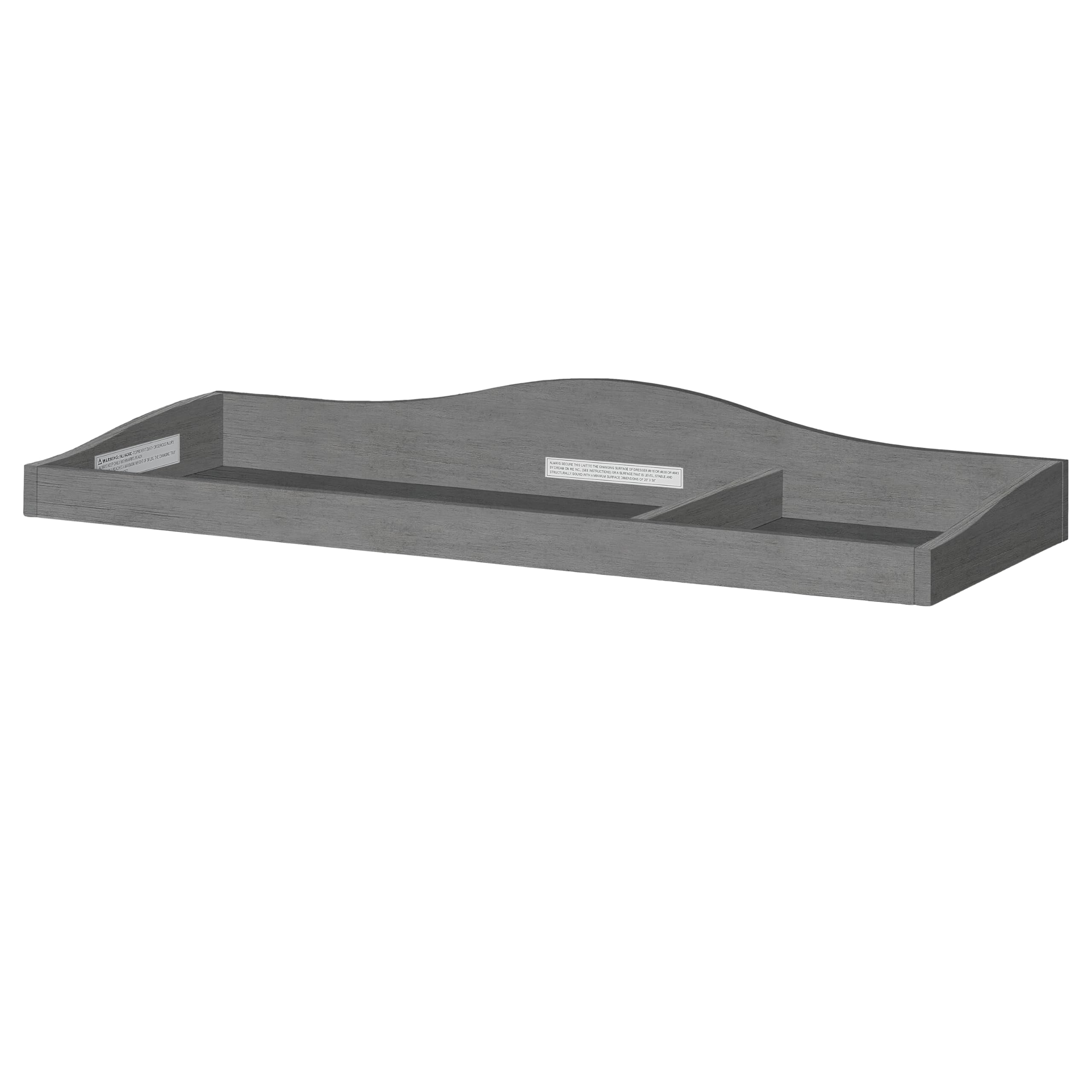 Evolur Universal Collection Changing Tray, Classy, Durable in Rustic Grey