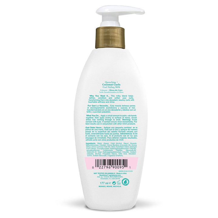 OGX Quenching Plus Coconut Curls Styling Products, 6 Count