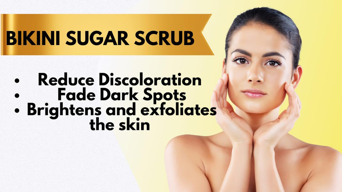 Bikini Area Exfoliator Exfoliating Body Scrub, Brightening Body Exfoliator Exfoliating Scrub, Bump Eraser KP Body Exfoliant Shower Scrub Ingrown Hair Treatment Razor Bump Treatment Body Scrubs 8 OZ