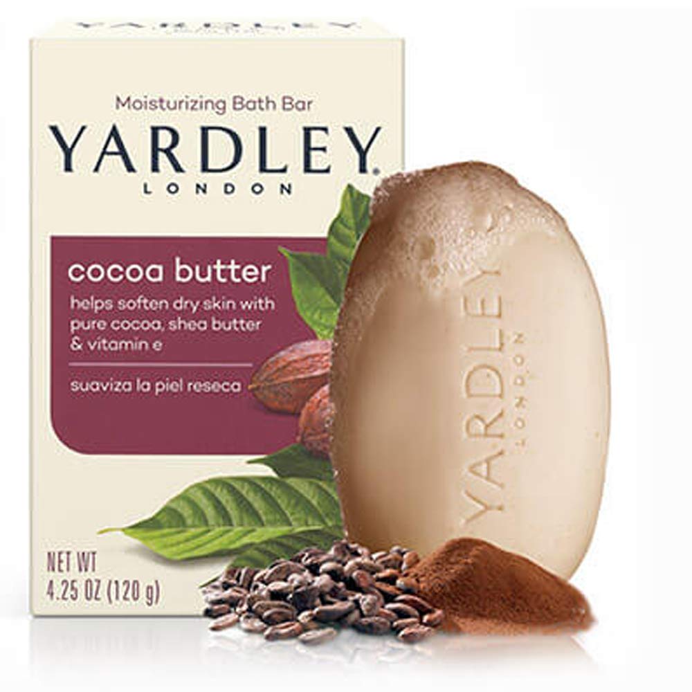 Yardley Moisturizing Bar Cocoa Butter 4.25 oz (Pack of 12)