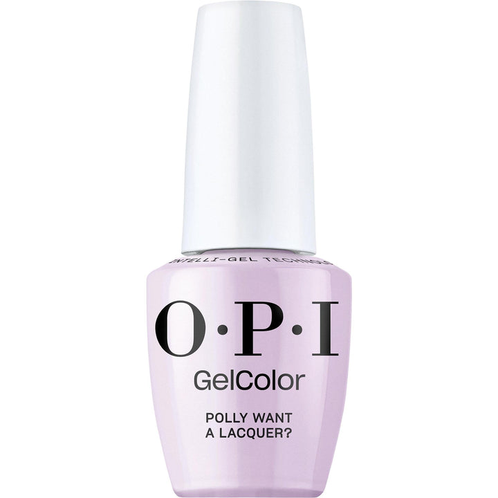 OPI GelColor Polly Want a Lacquer | Opaque Soft Purple Crème UV Cure Gel Nail Polish | Vegan & HEMA Free, Long Lasting, High Shine