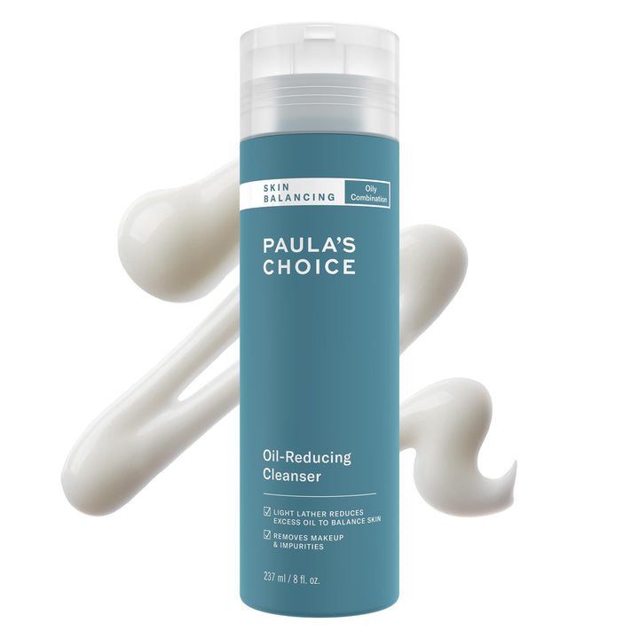 Paula's Choice SKIN BALANCING Oil-Reducing Cleanser with Aloe, Coconut & Glycerin, Face Wash for Oily Skin & Large Pores, Balances Skin, Fragrance-Free, 8oz