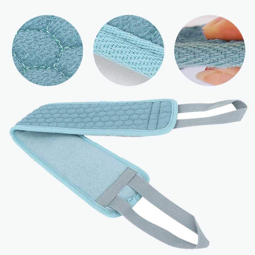 Exfoliating Loofah Back Scrubber, Double-Sided Scrubbing Belt, Delaying Skin Aging, Men and Women Washing Back Cushion