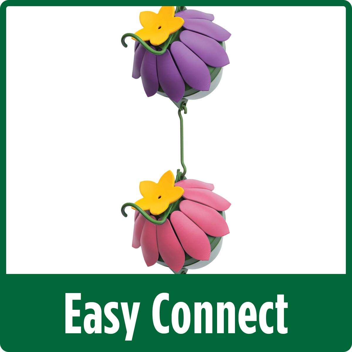 Nature's Way Bird Products SFHF1 So Real Single Flower Hummingbird Feeder, Pink