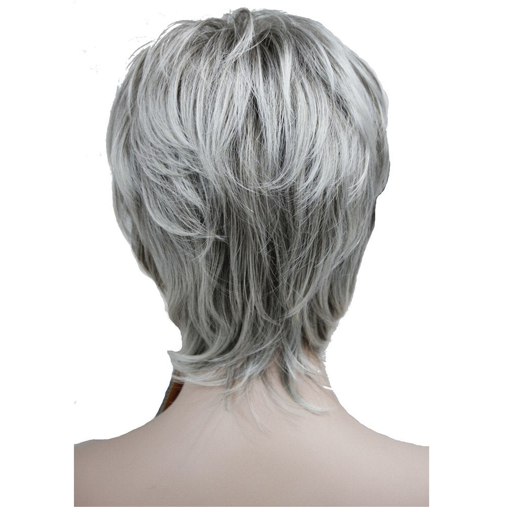 #48T: Aimole Short Layered Body Wave Wigs Synthetic Women'S Wig Full Hair #48T