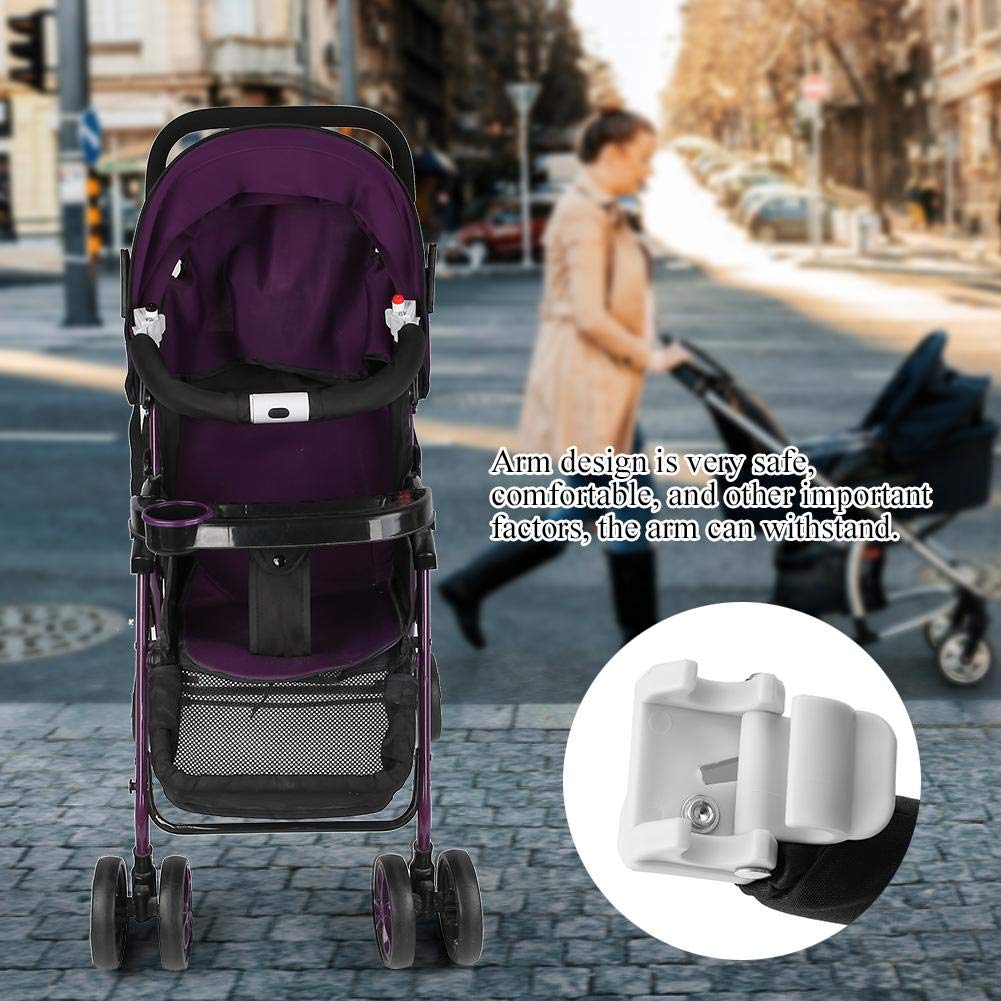 Stroller Handle, Adjustable Baby Trolley Bumper Grip Handle Bar Stroller Armrest Bumper Baby Stroller Accessories Hand Tools(Black)