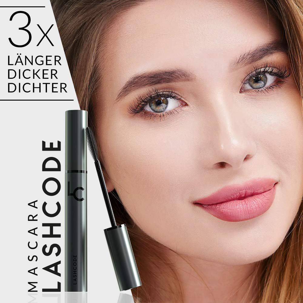 LASHCODE Perfectly Lash Extending Mascara that Bolds and Stimulates Lash Growth with Baicalein, Arginine and Germ Extracts 10 milliliters Incredible Look and Multiplied Lash Volume