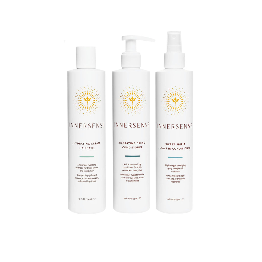 Innersense Organic Beauty - The Hydrate Trio Collection | Non-Toxic, Cruelty-Free, Sustainable Haircare (Full Size)