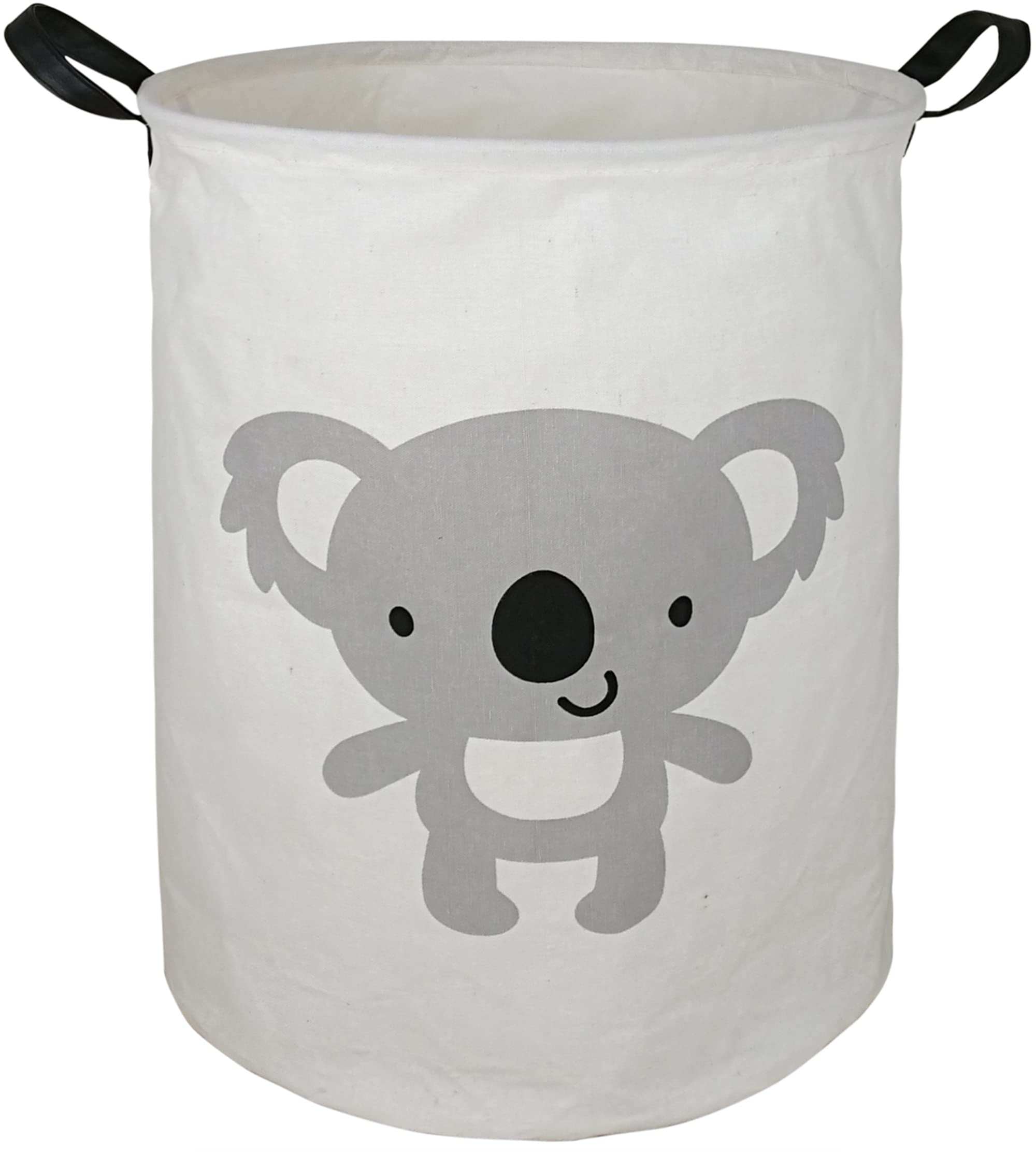 KUNRO Large Storage Basket Toy Box Bin Laundry Bag Foldable Hamper Clothes Kids Gift Organizer Chest Waterproof Coating Organizer Dorm Nursery Home (Koala)