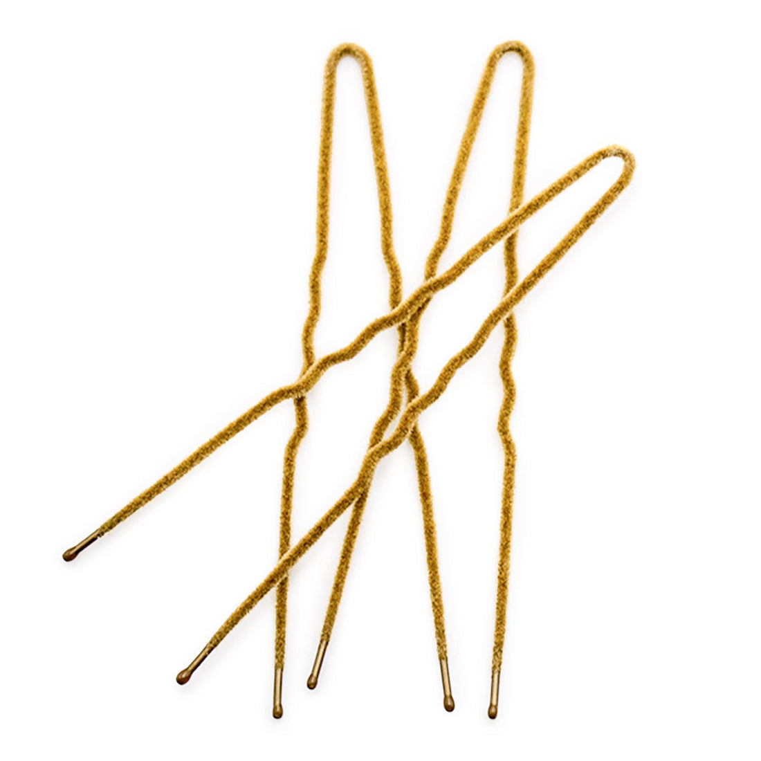 Frenchies Ultra Flocked Extra Soft French Twist Hair Pins: The French Hair Pins for Buns, Wedding Updo Hairstyles, Hair Extensions + Wigs, 100 Count, Blond, Large (3 inch)
