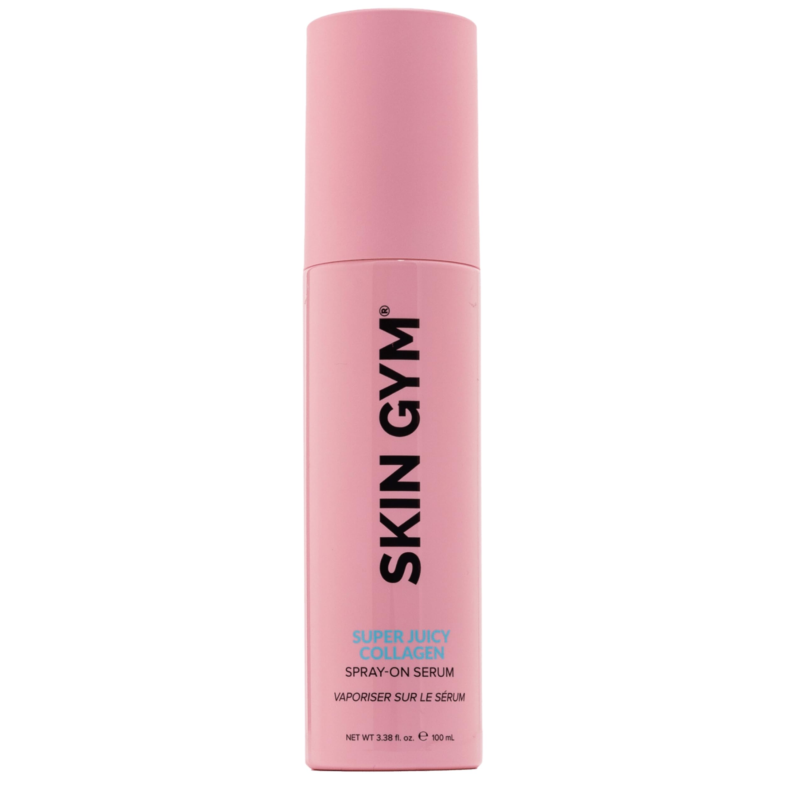 Skin Gym Super Juicy Collagen Spray-On Serum with Squalene, Collagen Serum Facial Spray for Deep Hydration, Skin Plumping, and Healthy Glow, Recommended for Morning and Evening Use