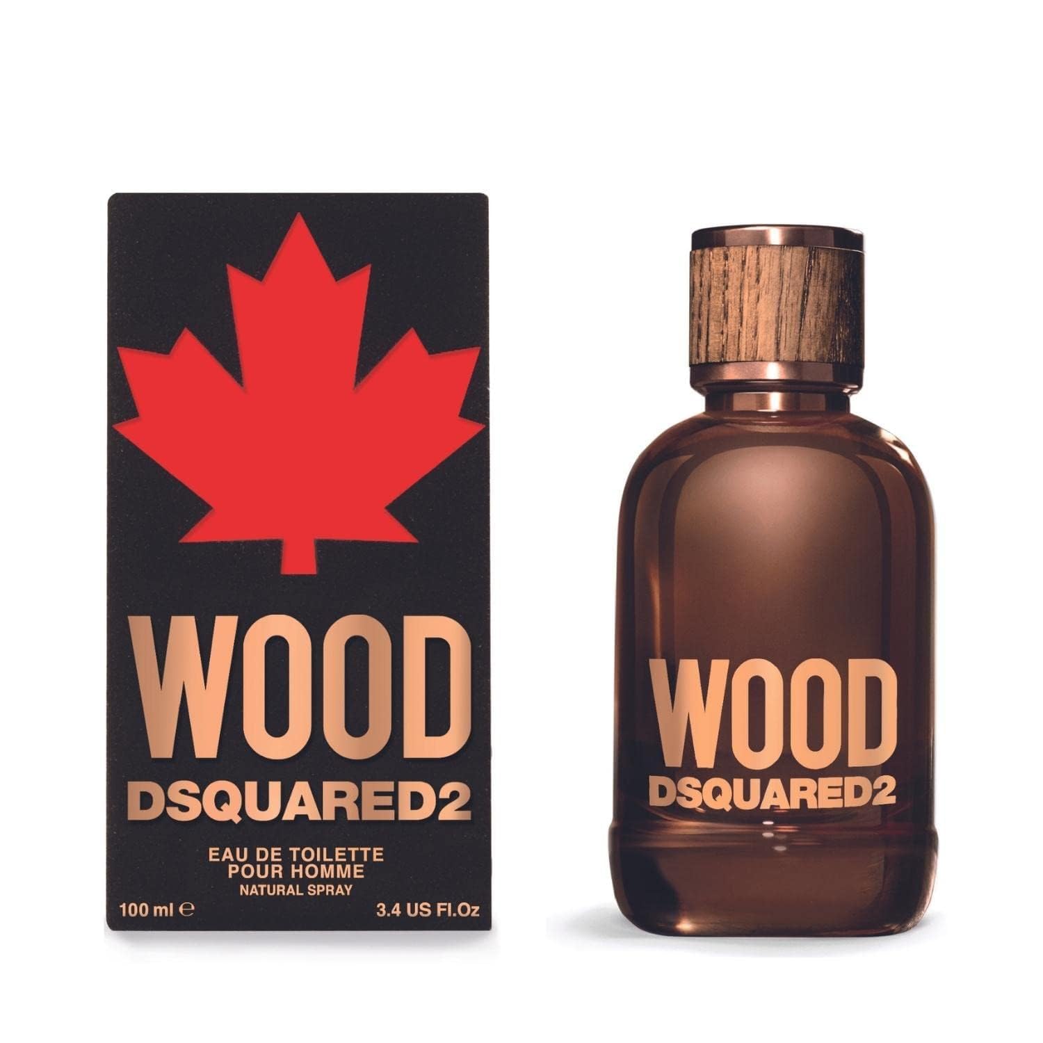 DSQUARED2 Wood D2 Pour Homme Eau De Toilette Natural Spray 100ML