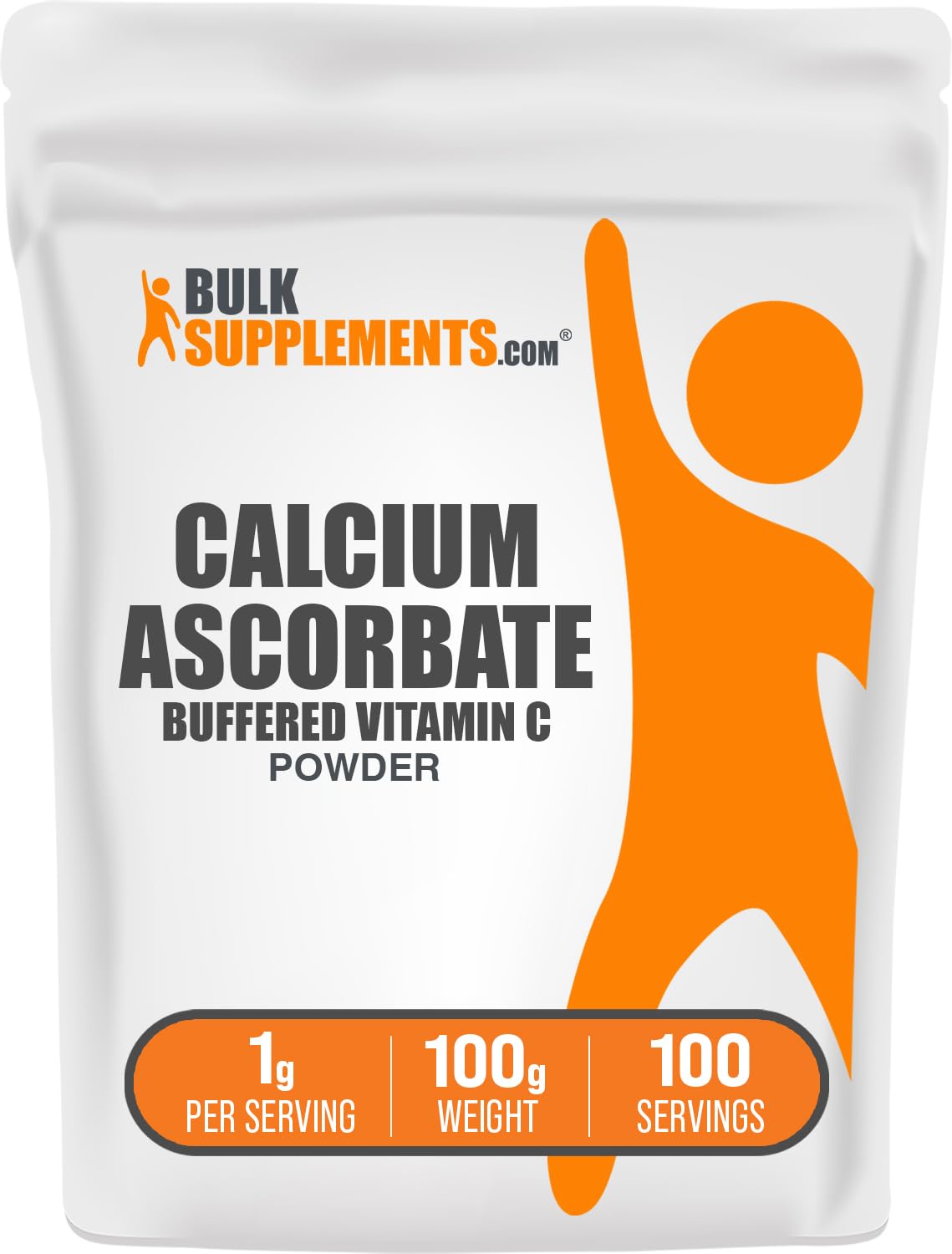 BulkSupplements.com Calcium Ascorbate Powder - Buffered Vitamin C, Calcium Supplement Powder, Vitamin C Supplement - Gluten Free, 1000mg per Serving, 100 Servings, 100g (3.5 oz)