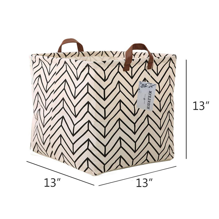 Square Storage Basket Fabric Organizer Bin for Toys,Books,Clothes,Gifts,Pets-Perfect for Home,Office,Nursery,Dorm,Shelf, Gift Baskets(Geometric)