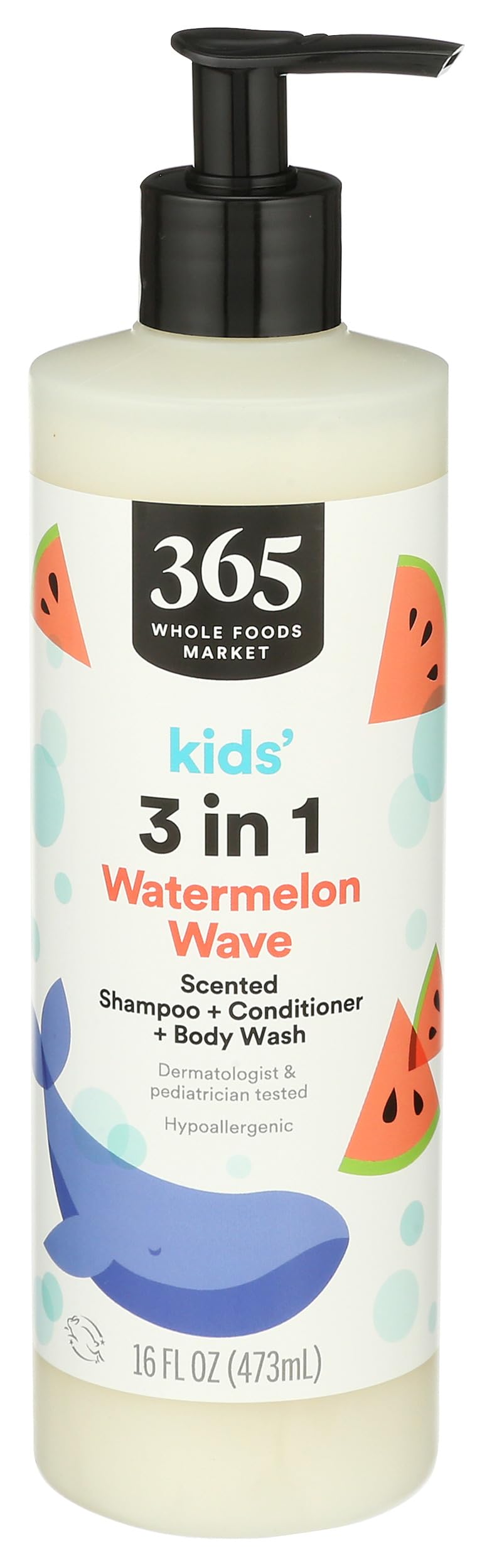 365 by Whole Foods Market, 3N1 Shampoo Conditioner Body Wash Watermelon, 16 Fl Oz