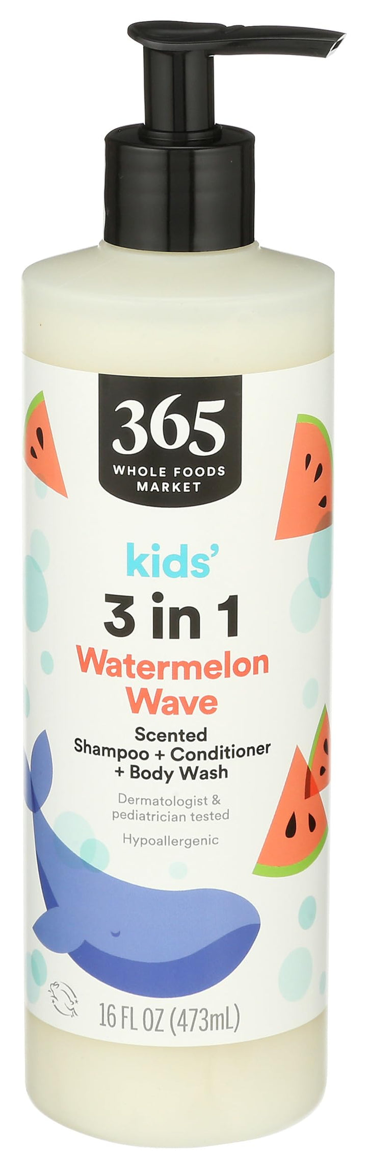 365 by Whole Foods Market, 3N1 Shampoo Conditioner Body Wash Watermelon, 16 Fl Oz