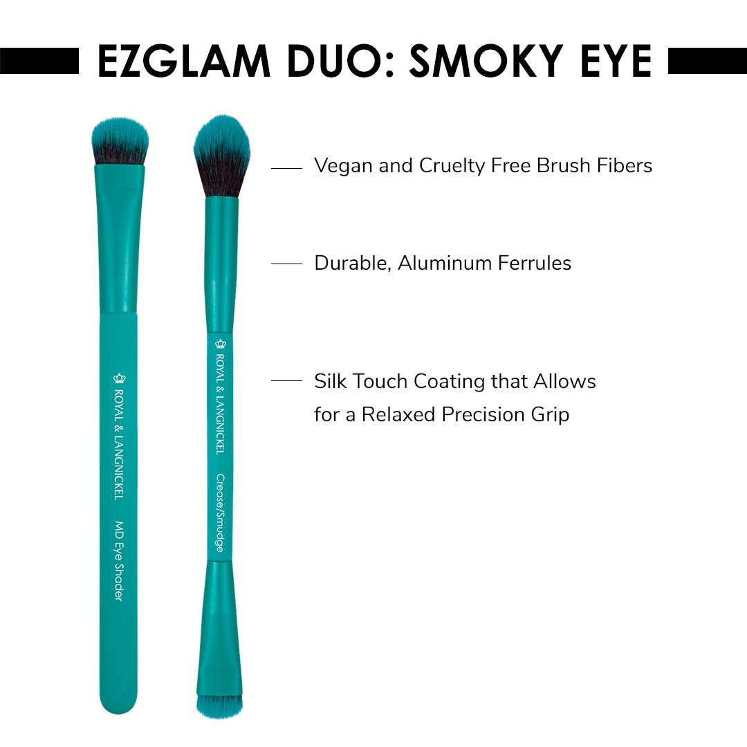 MODA EZGlam Duo Smoky Eye Makeup Brush Kit