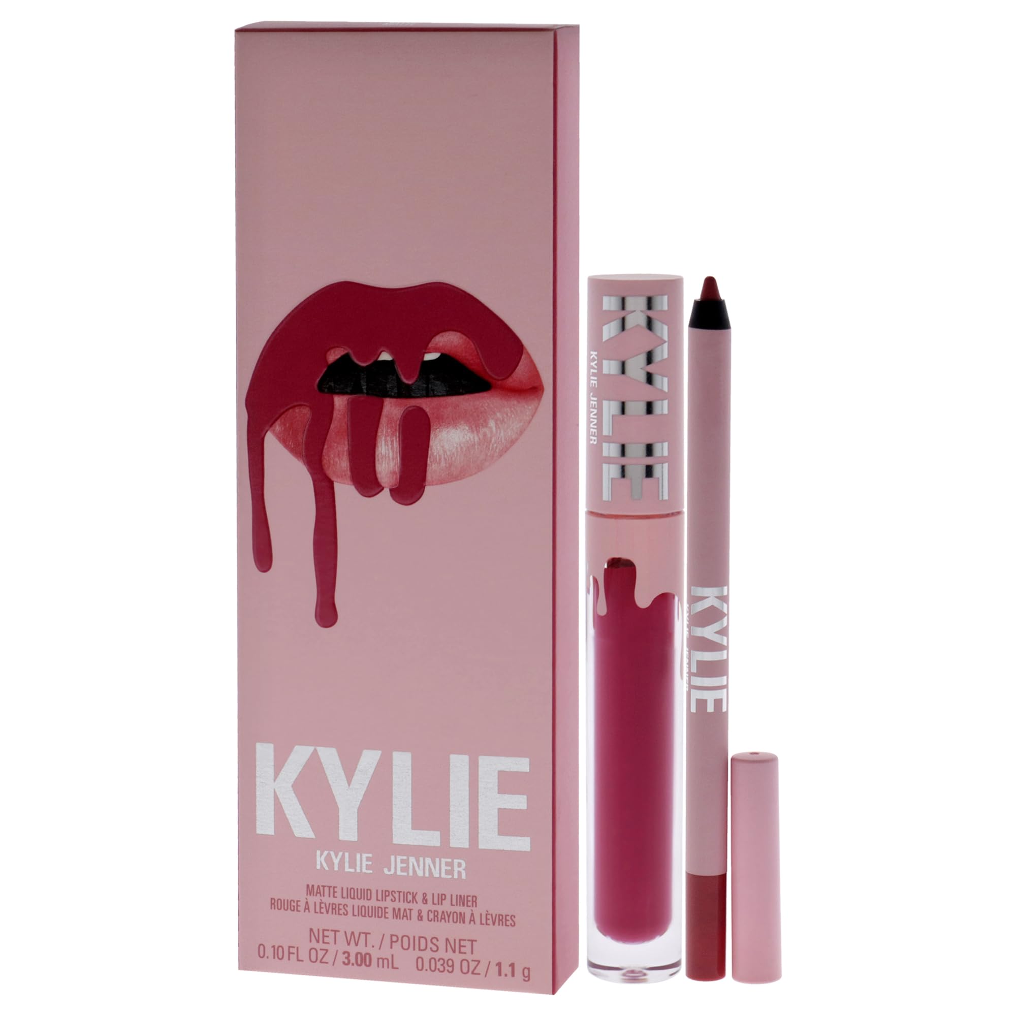 Kylie Cosmetics Matte Lip Kit - 102 Extraordinary for Women - 2 Pc 0.10 oz Matte Liquid Lipstick, 0.03 oz Lip Liner