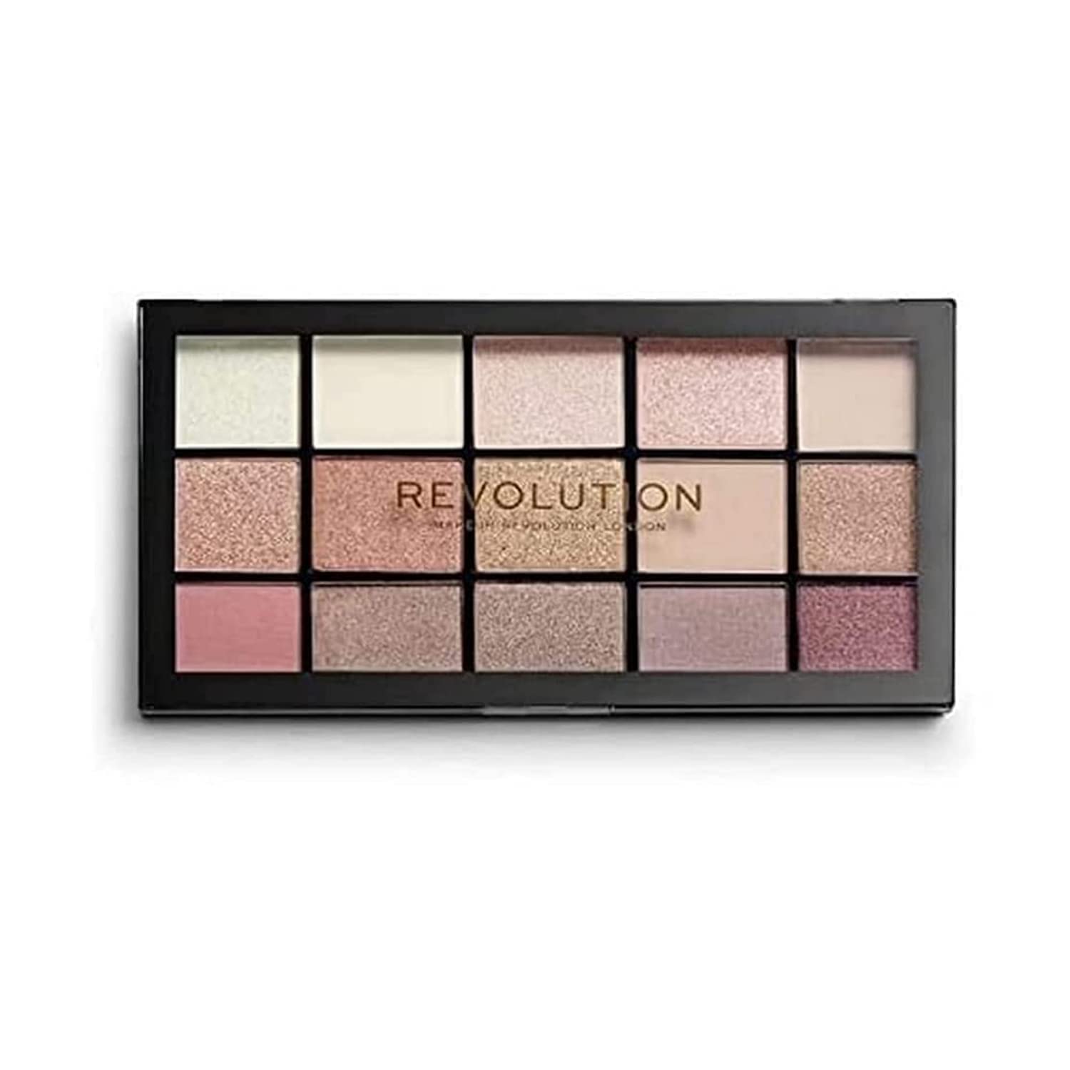 Makeup Revolution Eyeshadow Palette, Reloaded Iconic 3.0, Colorful Eyeshadow Palette with 15 Attractive Shades, Neutral Color Palette Perfect for Day to Night Look