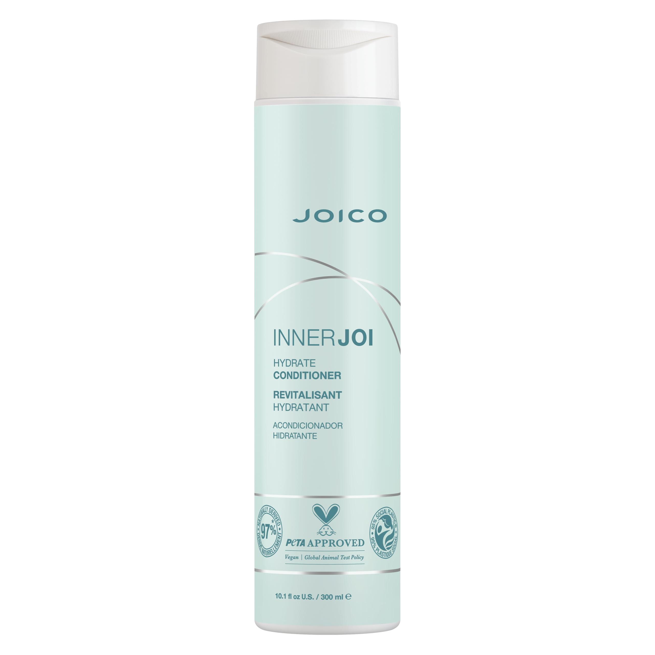 Joico InnerJoi Hydrate Conditioner | For Dry Hair & Scalp | Sulfate & Paraben Free | Naturally-Derived Vegan Formula | 10.1 oz