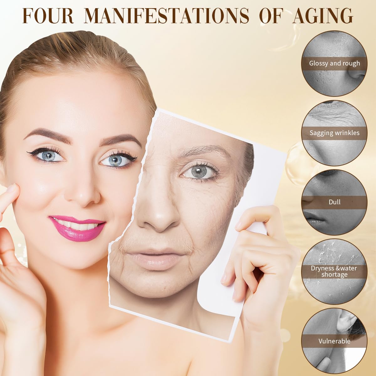 Anti-wrinkle Firming Serum, Anti-Aging Essence, Reduce Fine Lines Firms Skin, Hydrate & Moisturize for All Skin Types (2pcs)