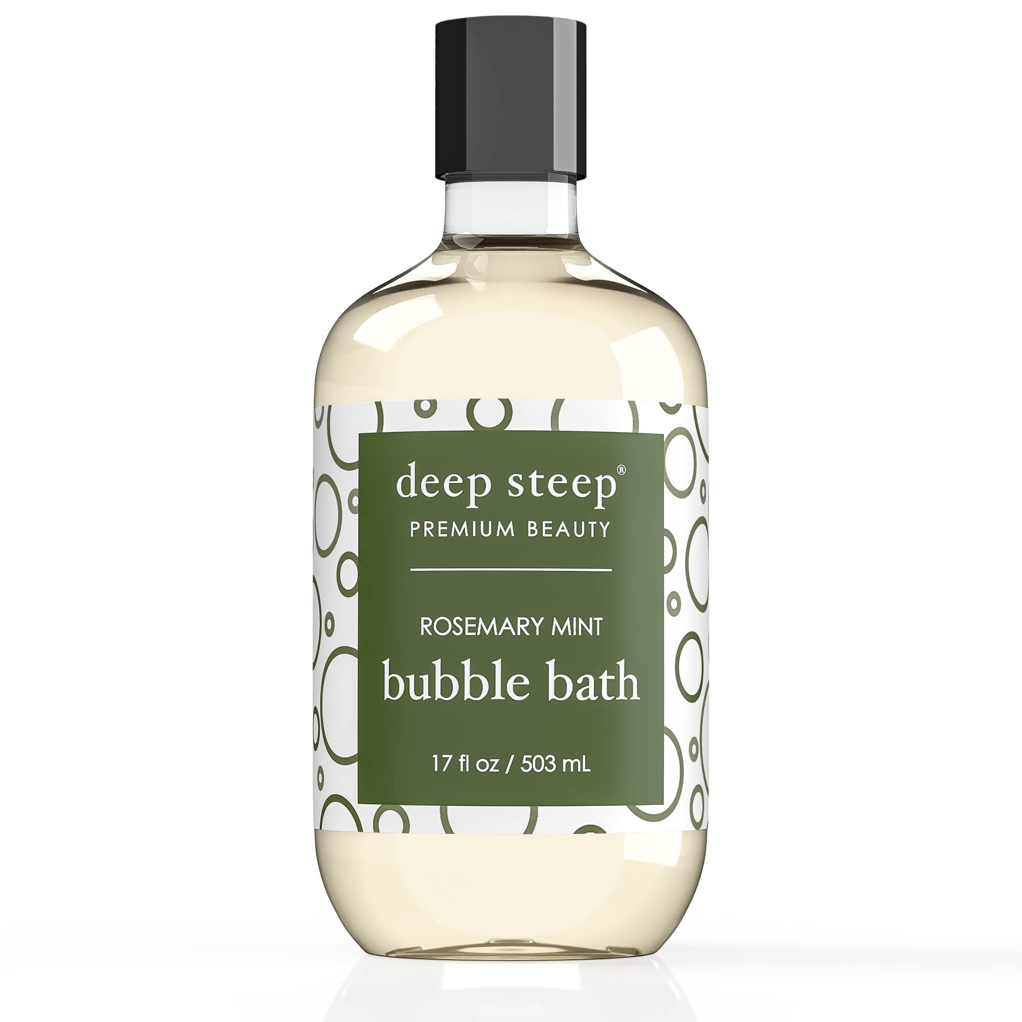 Deep Steep Bubble Bath Rosemary and Mint 17 Ounces