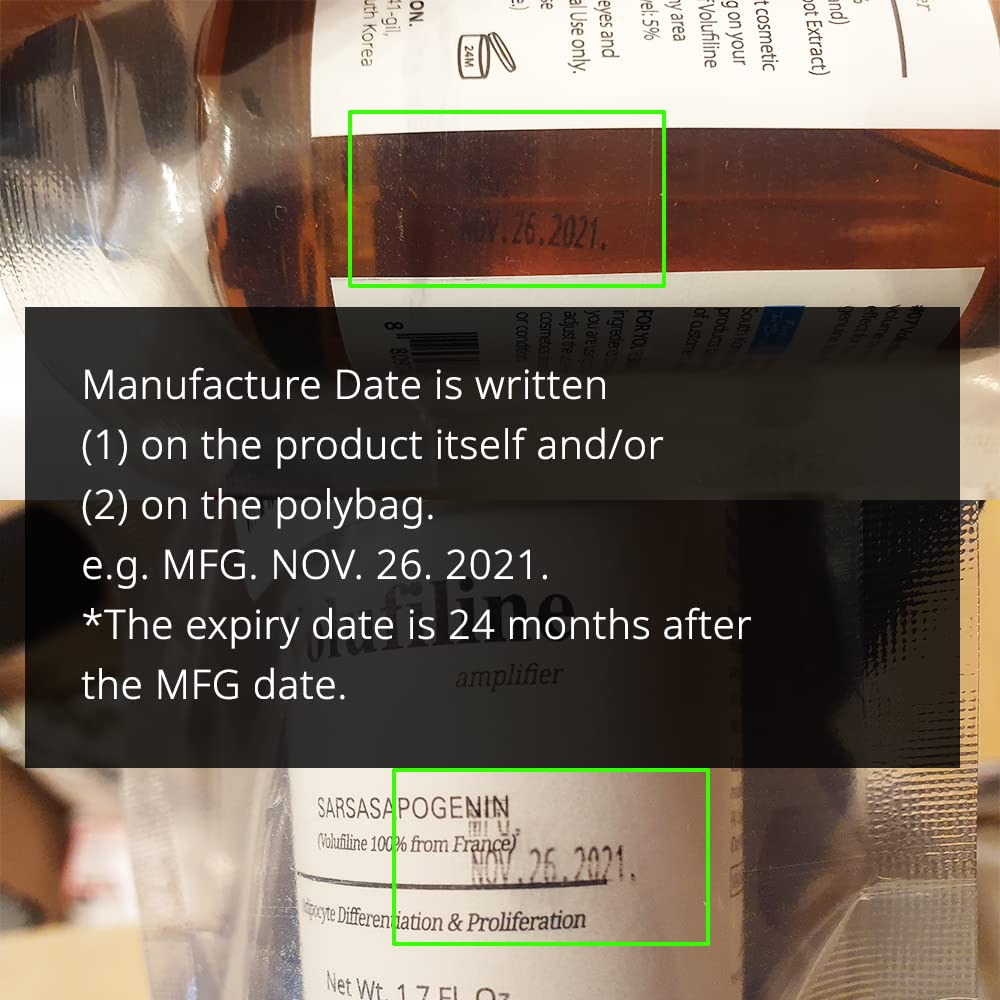 Volufiline Serum 1.7 fl. oz. / 50 ml/Volufiline Oil for face, breast, butt, Skin Elasticity, 100% Genuine, France Sederma, Cosmetic Ingredient booster korean volifiline glass bottle