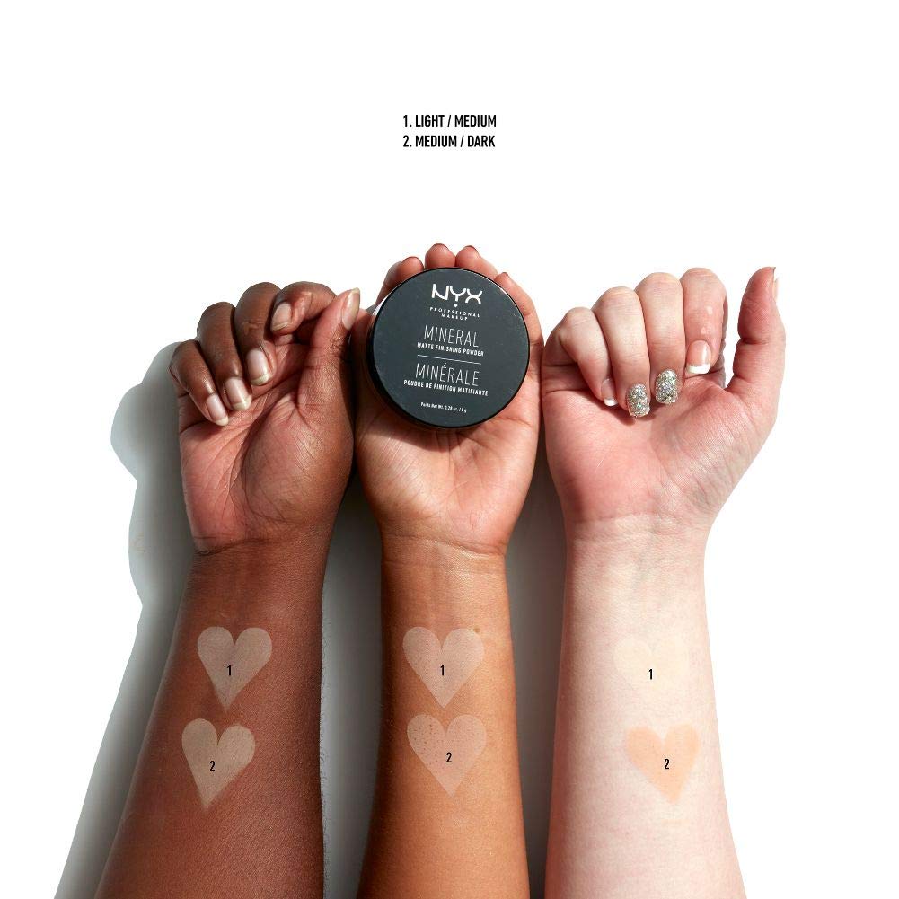 Nyx Professional Makeup Mineral Finishing Powder, Medium/Dark, 8g