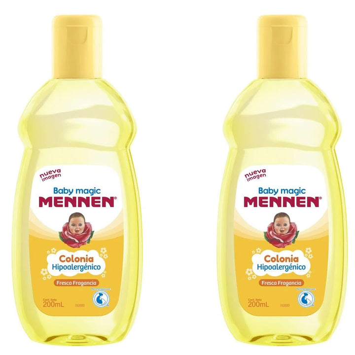 Baby Magic 2 Mennen Cologne 6.76 Fl Oz (2 Colonias Mennen Para Bebe 200 Ml)