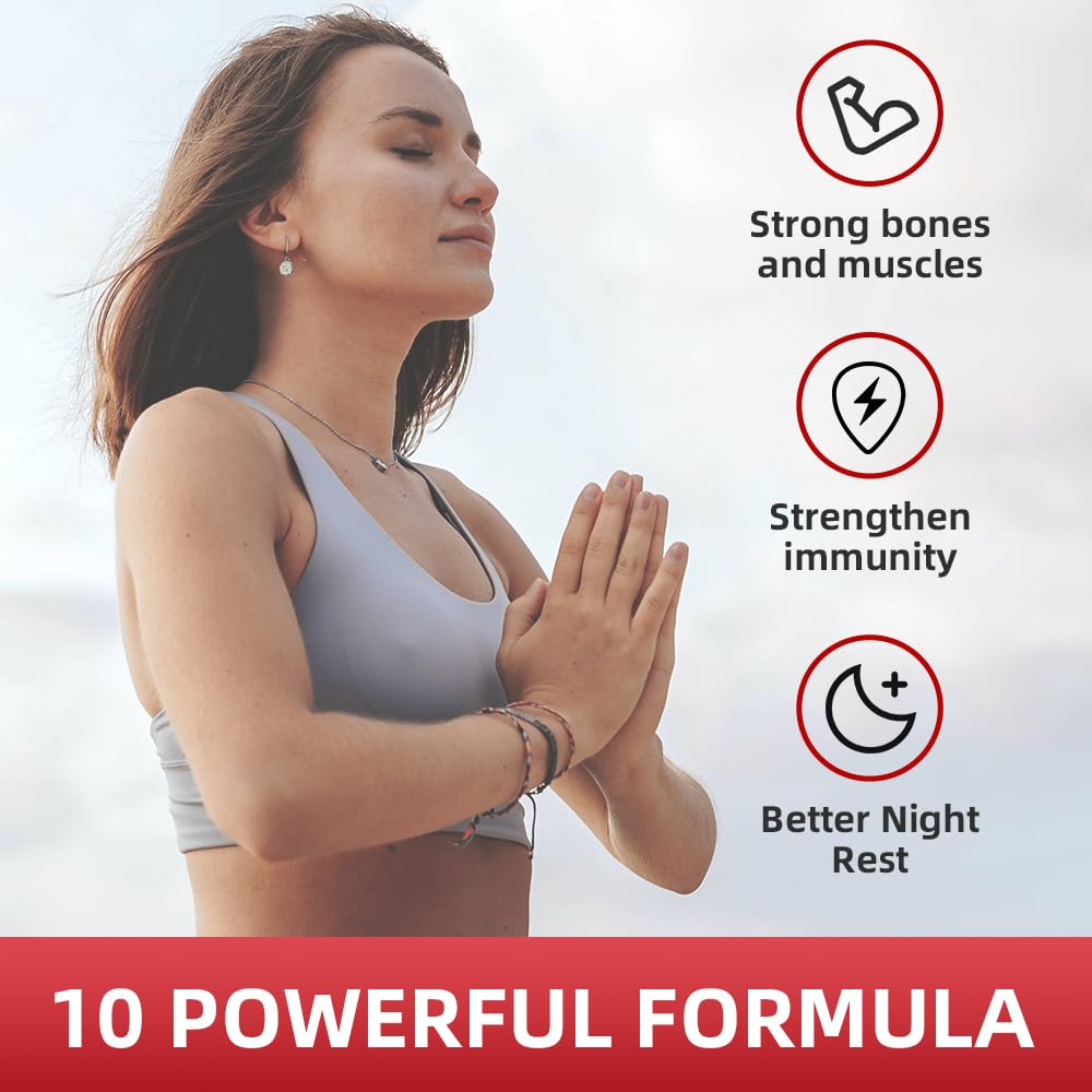 softbear Calcium Magnesium Zinc Gummies for Women, Calcium Magnesium Supplement High Absorption Calcium Gummies with Vitamin D3 for Bone Strength Vegan Raspberry Flavor 120 Gummies