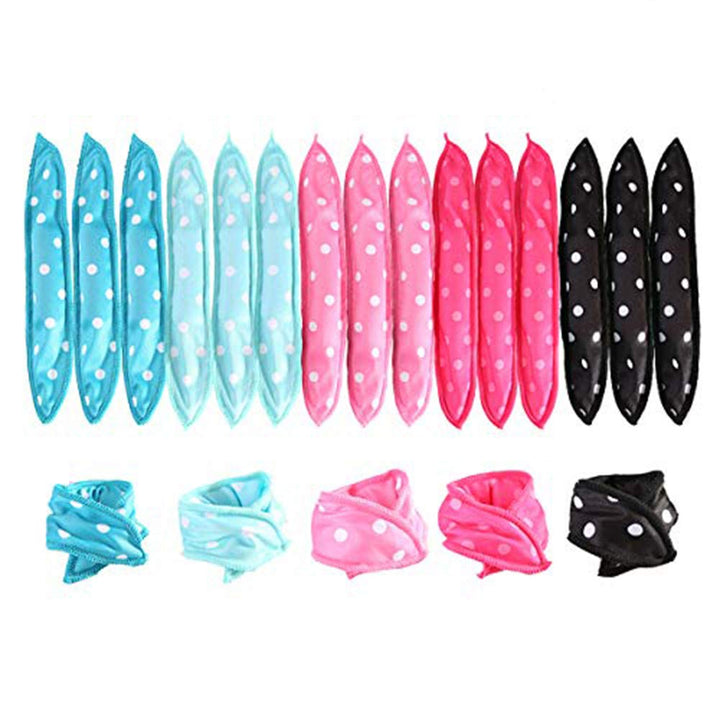 BERON 40 Pieces Night Sleep Hair Rollers Curlers Pillow Hair Rollers Curlers DIY Hair Styling Tools Magic Hair Curler for Women 5 Colors