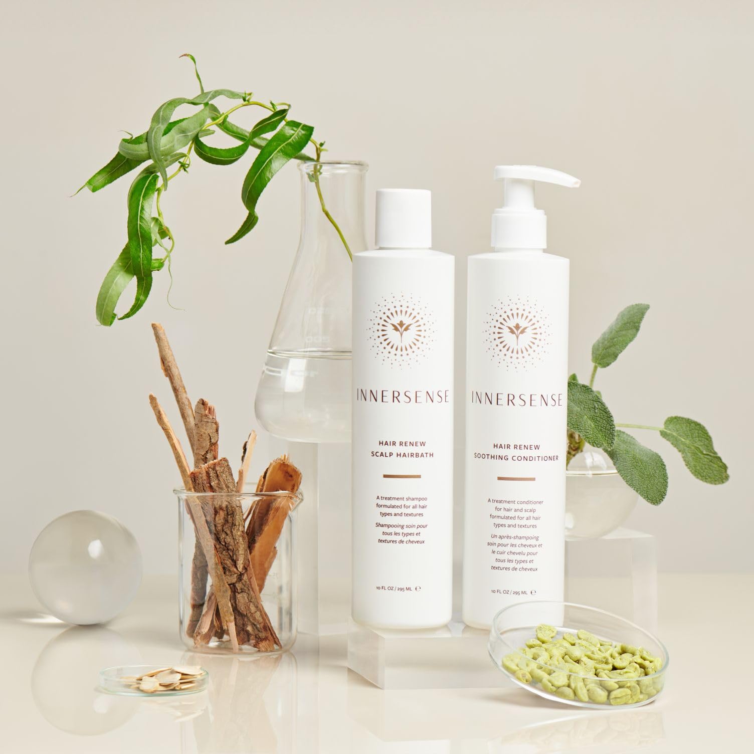 INNERSENSE Organic Beauty - Hair Renew Scalp Hairbath | Non-Toxic, Cruelty-Free, Clean Haircare (10 fl oz | 295 mL)