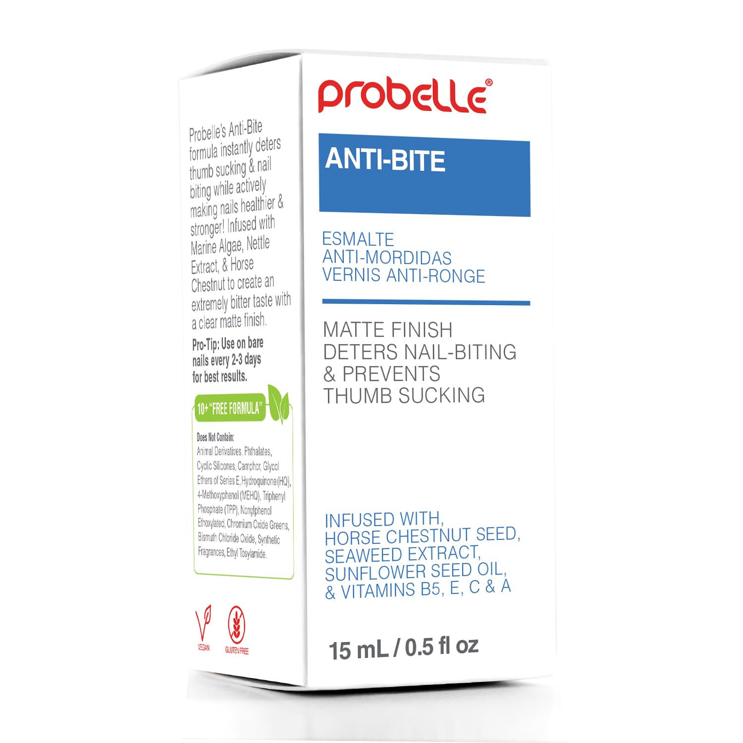 Probelle Anti-Bite âÂ‚¬Â€Œ Nail Biting Treatment For Kids & Adults âÂ‚¬Â€Œ No Bite Nail Polish, Thumb Guard & Thumb Sucking Stop âÂ‚¬Â€Œ 5 Fl Oz (15 Ml)
