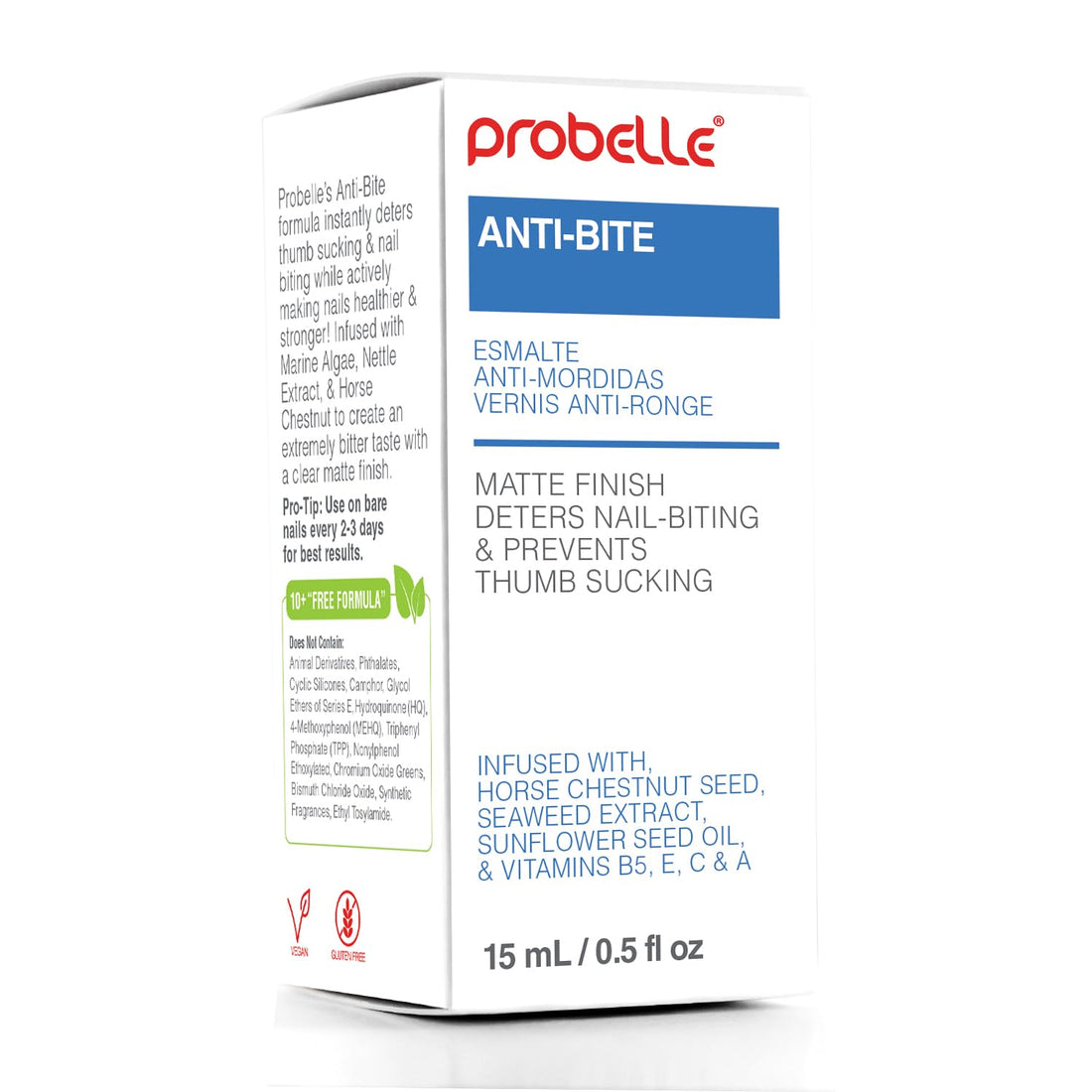 Probelle Anti-Bite âÂ‚¬Â€Œ Nail Biting Treatment For Kids & Adults âÂ‚¬Â€Œ No Bite Nail Polish, Thumb Guard & Thumb Sucking Stop âÂ‚¬Â€Œ 5 Fl Oz (15 Ml)