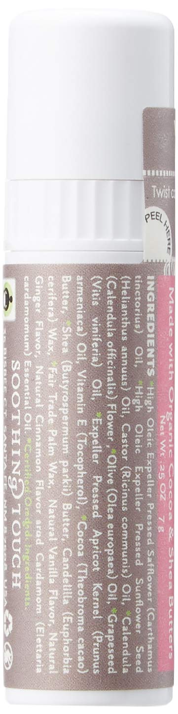 Soothing Touch Lip Balm, Vegan Vanilla Chai, 0.25 Ounce