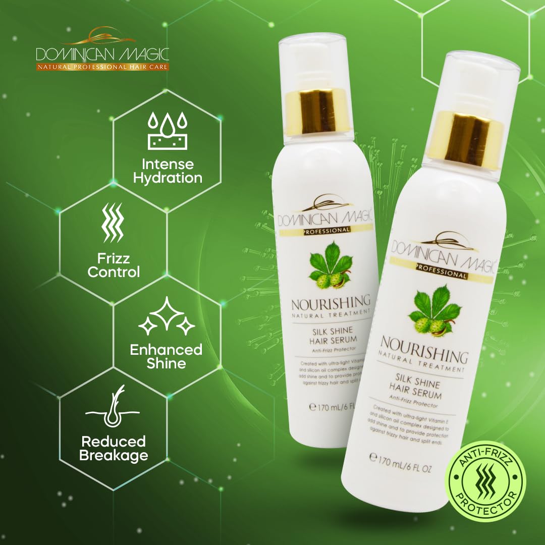 Dominican Magic Silk Shine Hair Serum, 6 Ounce