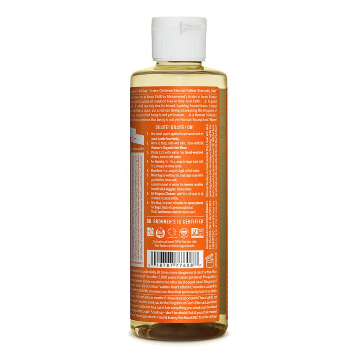 Dr. Bronner's - Pure-Castile Liquid Soap (Tea Tree, 8 ounce) - Made with Organic Oils, 18-in-1 Uses: Acne-Prone Skin, Dandruff, Laundry, Pets and Dishes, Concentrated, Vegan, Non-GMO