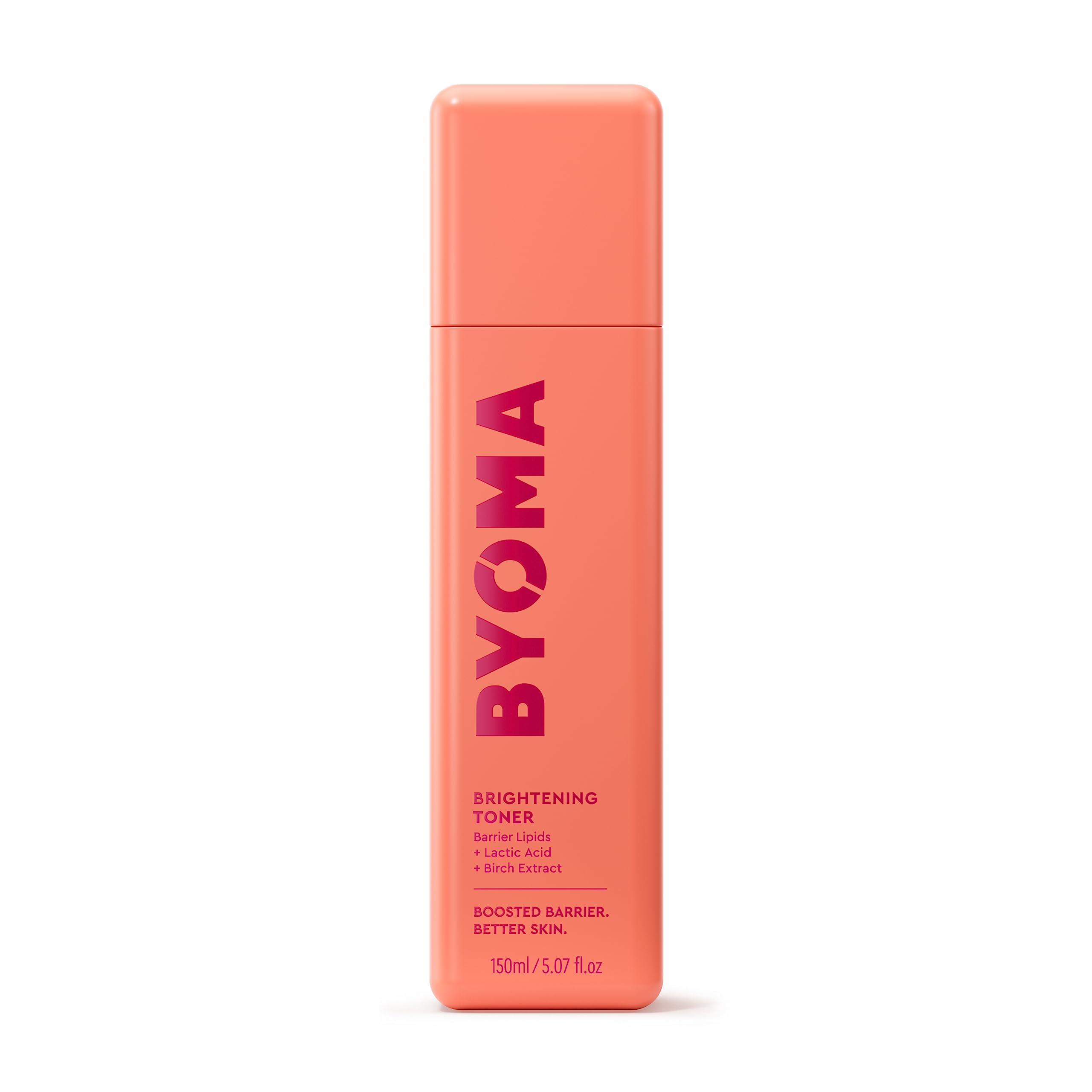 BYOMA Brightening Toner - Gently Exfoliating, Brightening Facial Toner with Lipids & Lactic Acid - Alcohol Free Toner - Brighten & Hydrate Skin - Barrier Repair Toner - 5.07 fl. oz