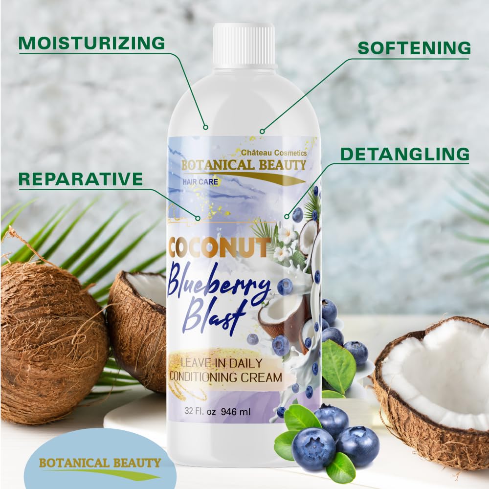 Botanical Beauty Blueberry Blast Leave-In Daily Conditioning Cream (32 Fl. Oz.)