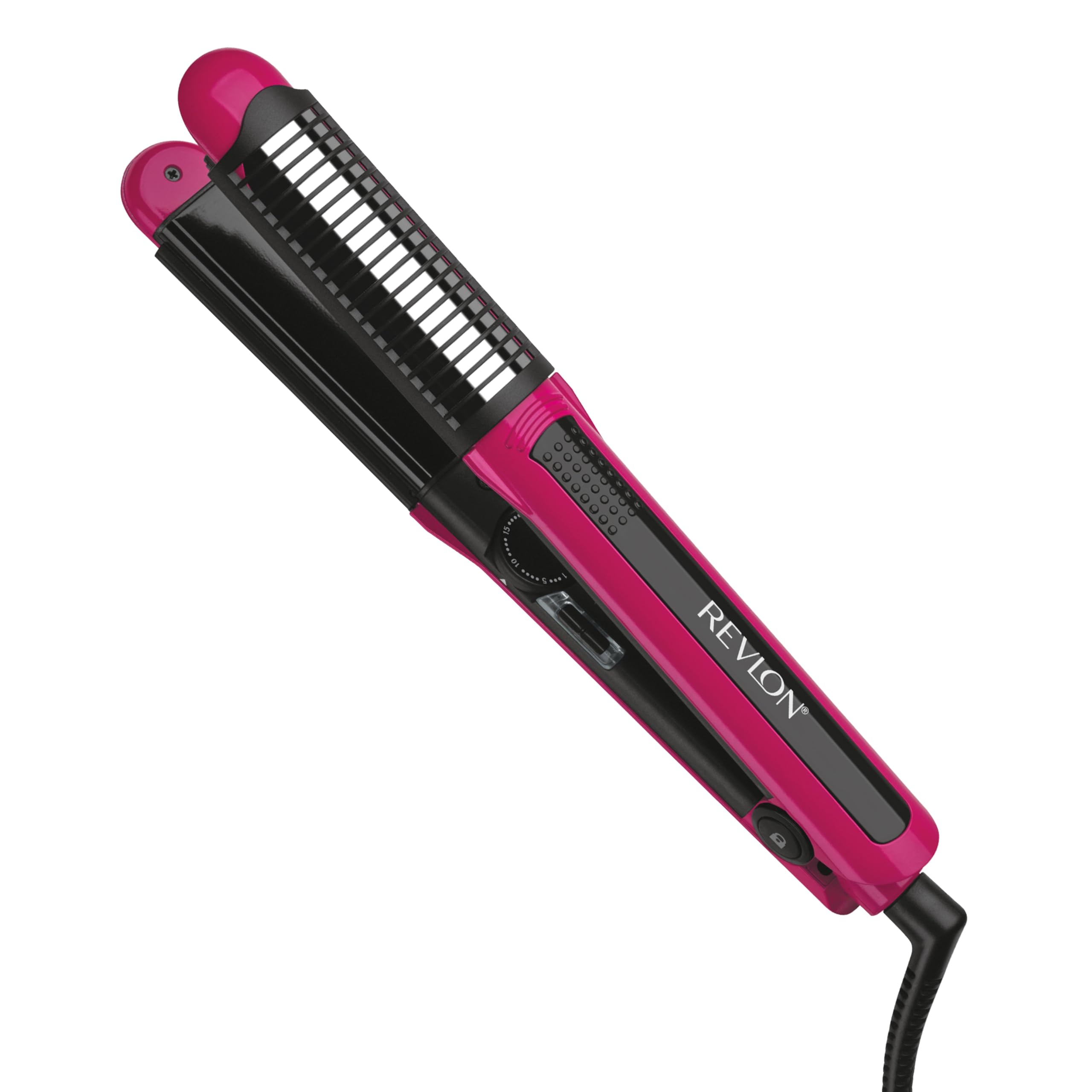 REVLON Perfect Match Flat Iron - Hair Curler and Hair Straightener, with Triple Oil-Infused Ceramic Plates to Reduce Damage, Restore Natural Moisture and Shine