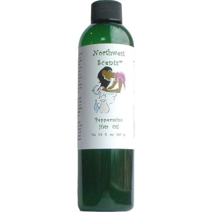 Northwest Scents Peppermint Hair Oil for Black African American Afro Caribbean Dry Coarse and Highly Textured Hair - 8.5 oz bottle