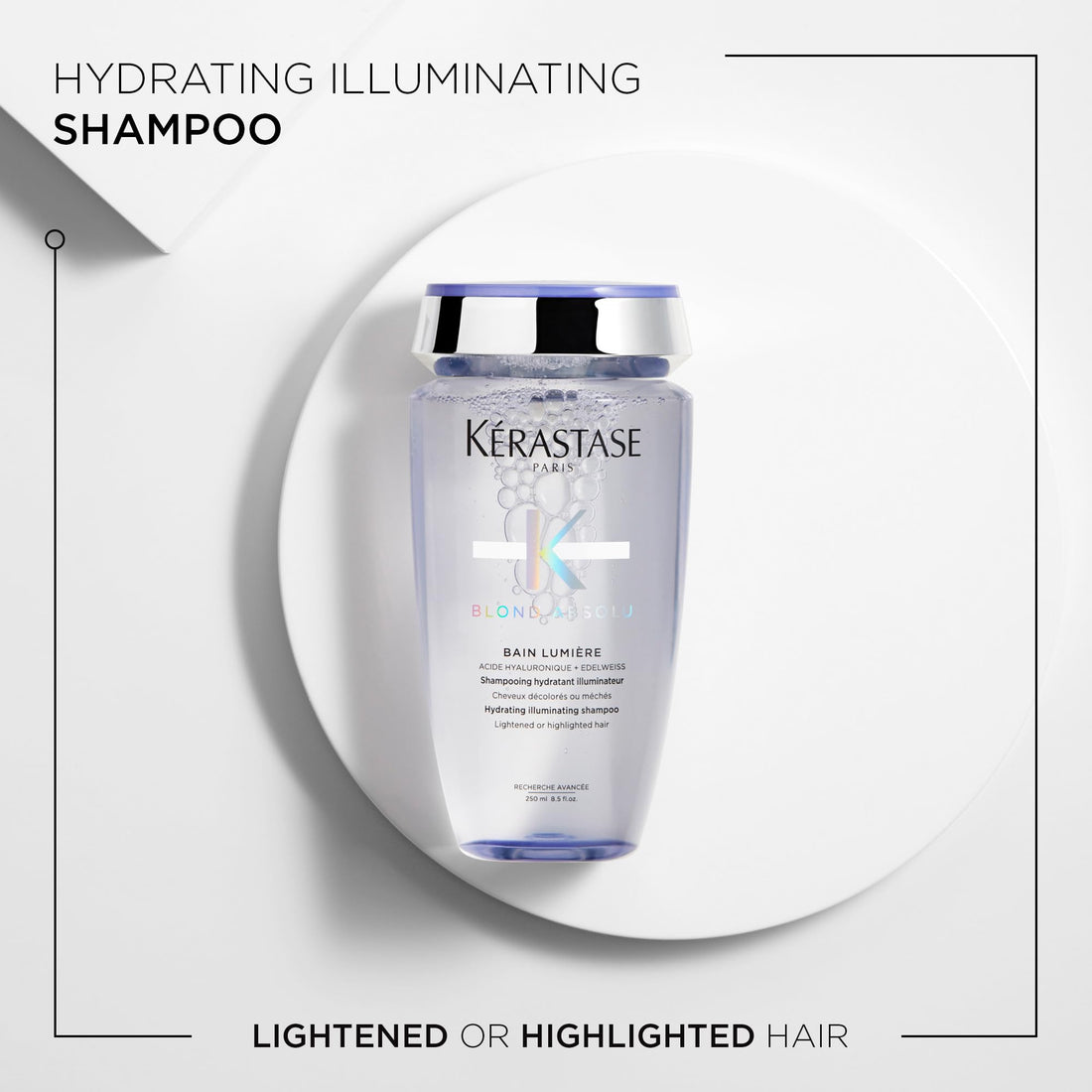 Kérastase Blond Absolu Hydrating Shampoo, Strengthening Conditioner & Heat-Protecting Leave-In Treatment Set For Bleached, Highlighted and Damaged Hair - Nourishes and Illuminates With Hyaluronic Acid