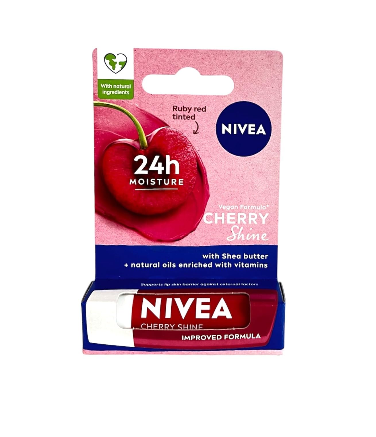 Nivea A Kiss of Cherry Fruit Lip Care -- 0.17 oz