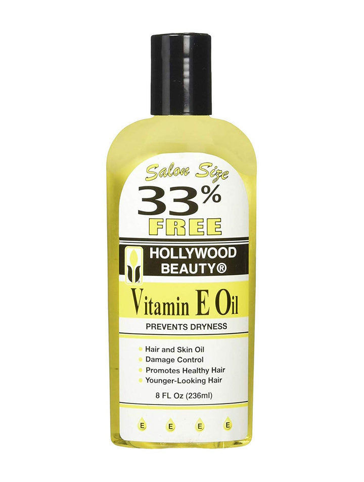 Hollywood Beauty Vitamin E Oil Bonus, 8 Ounce